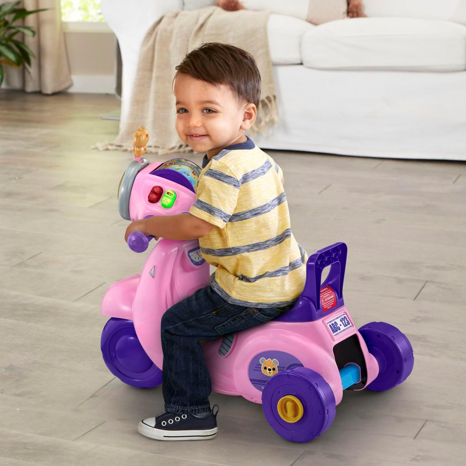 image:imageVTech 2in1 Map and Go Scooter for Toddlers PinkPink