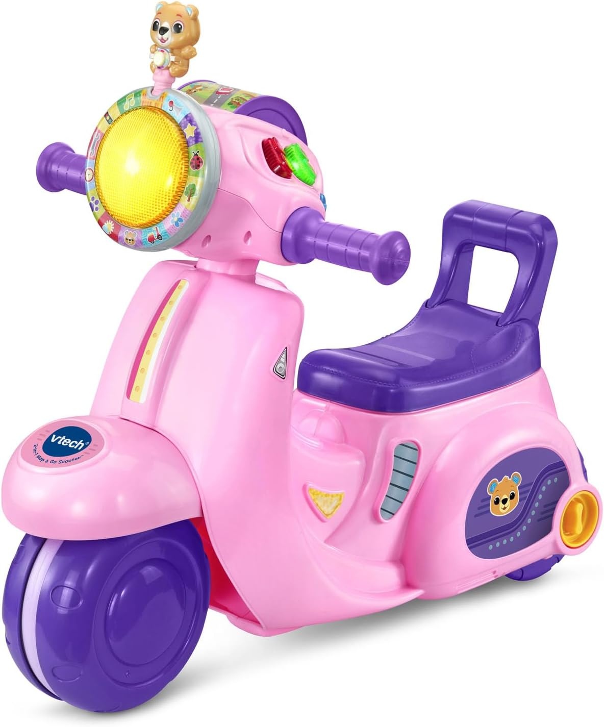 image:imageVTech 2in1 Map and Go Scooter for Toddlers PinkPink