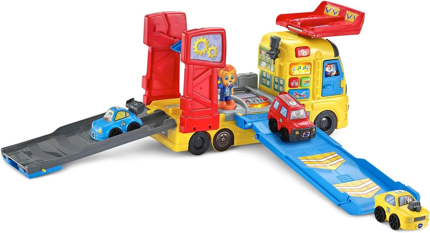 image:imageVTech 3in1 Race and Repair Hauler Interactive Toddler Toy