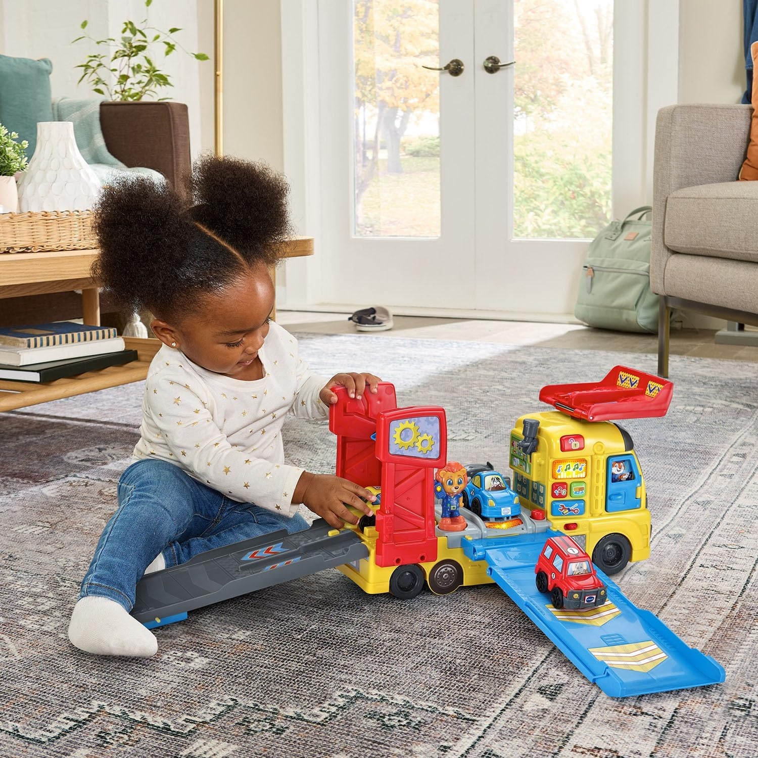 image:imageVTech 3in1 Race and Repair Hauler Interactive Toddler Toy