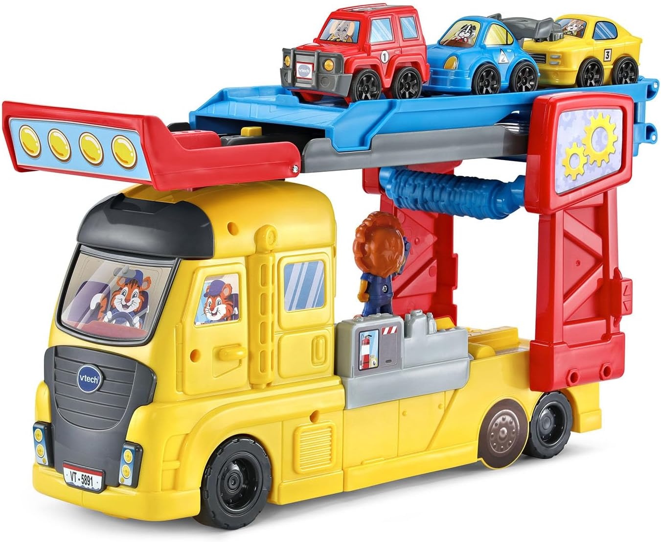 image:imageVTech 3in1 Race and Repair Hauler Interactive Toddler Toy
