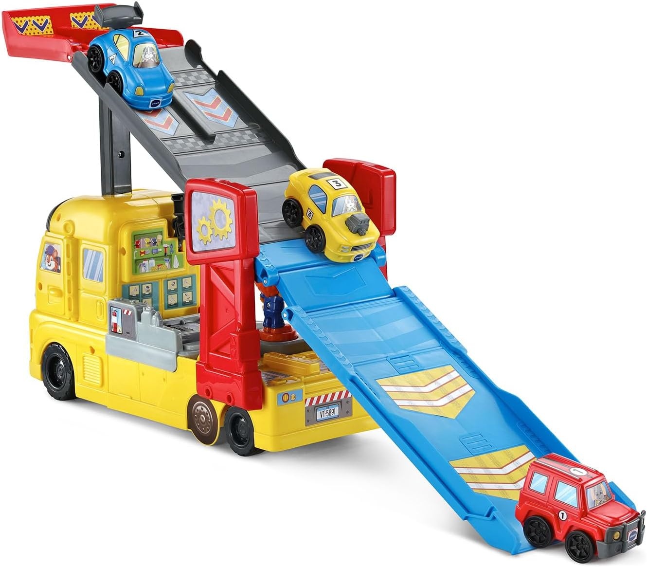 image:imageVTech 3in1 Race and Repair Hauler Interactive Toddler Toy