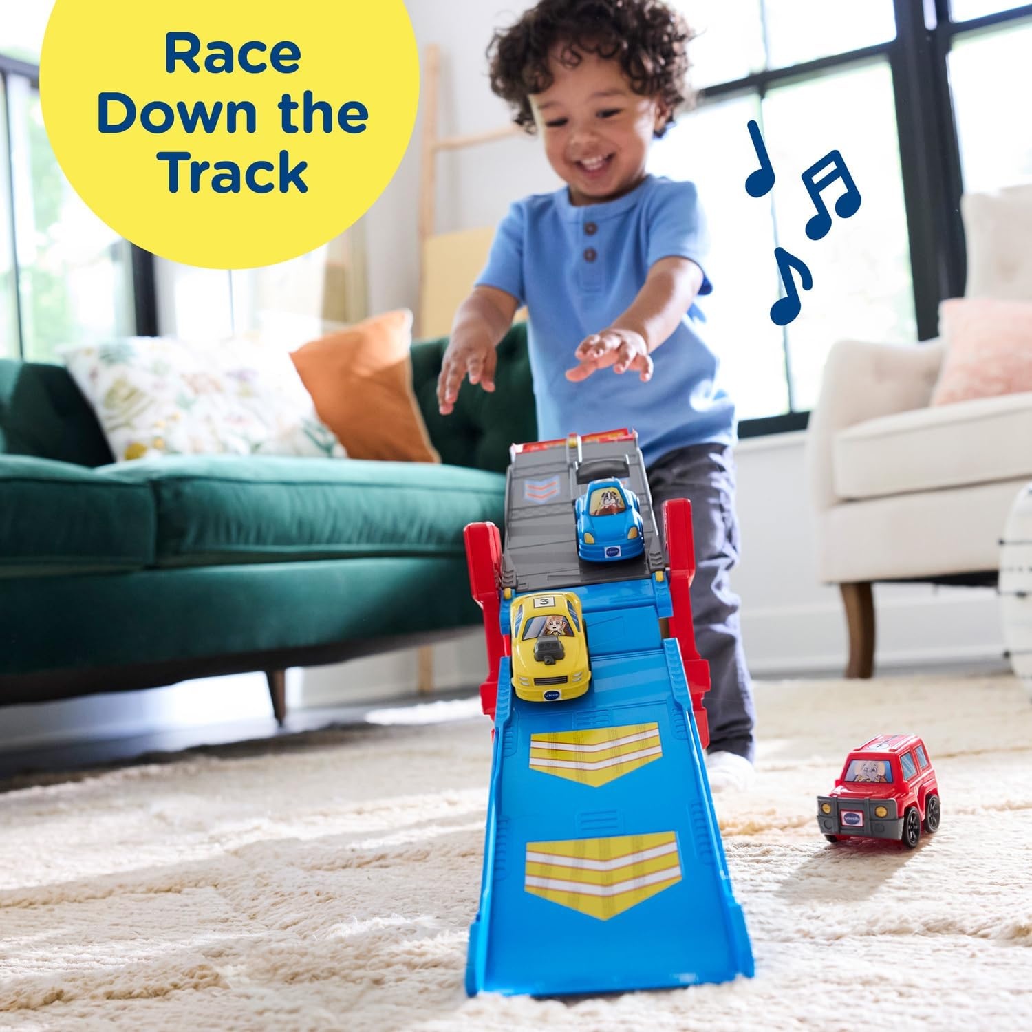 image:imageVTech 3in1 Race and Repair Hauler Interactive Toddler Toy
