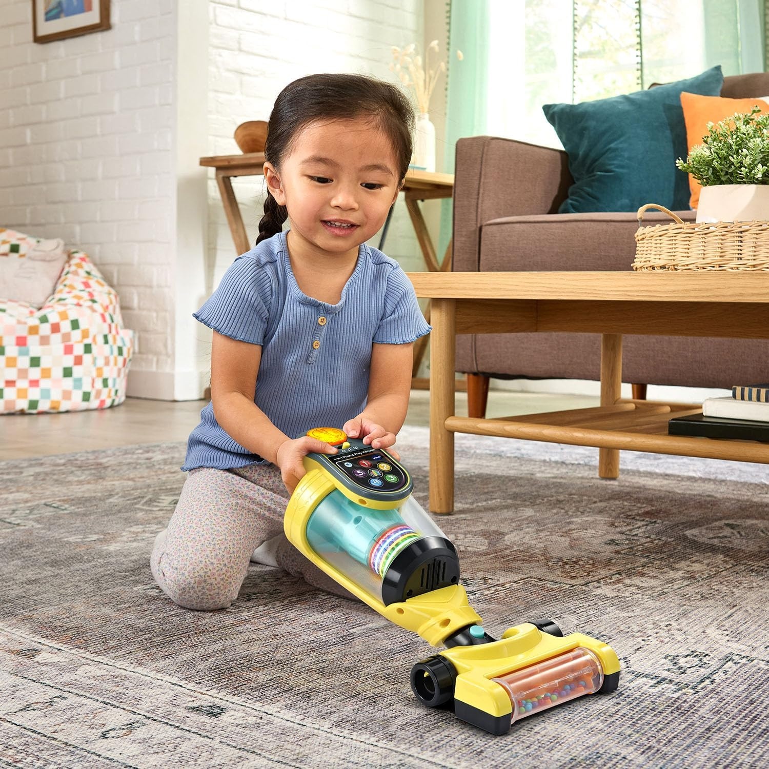 image:imageVTech 4in1 Push and Play Vacuum Preschool Toy