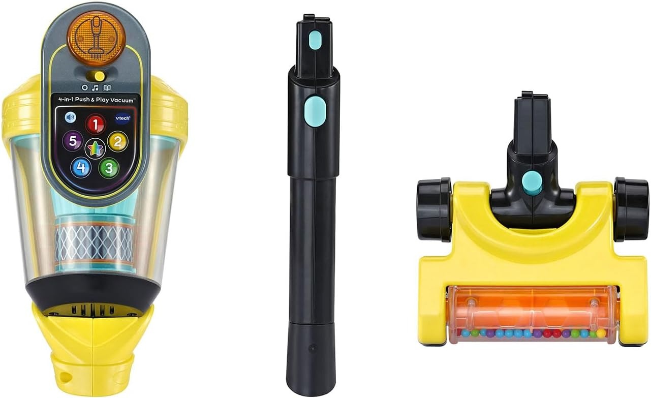 image:imageVTech 4in1 Push and Play Vacuum Preschool Toy
