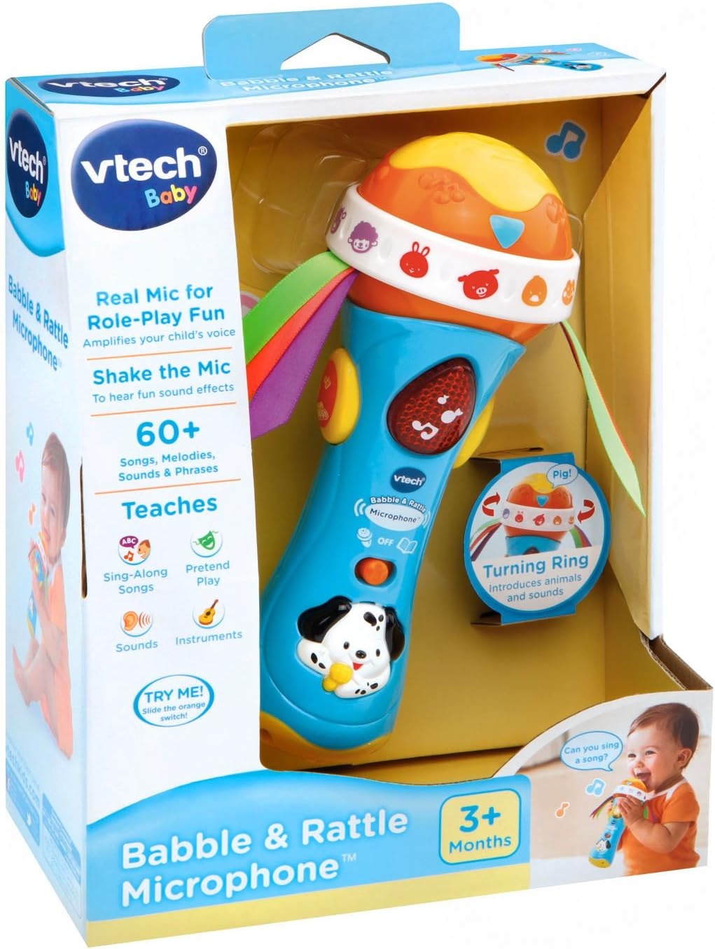 image:imageVTech Baby Babble and Rattle Microphone PinkMulticolor