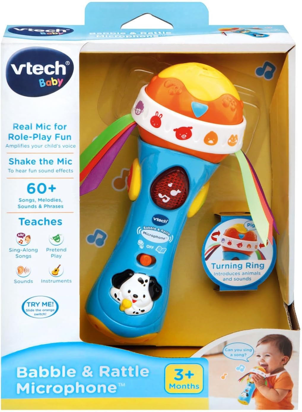 image:imageVTech Baby Babble and Rattle Microphone PinkMulticolor