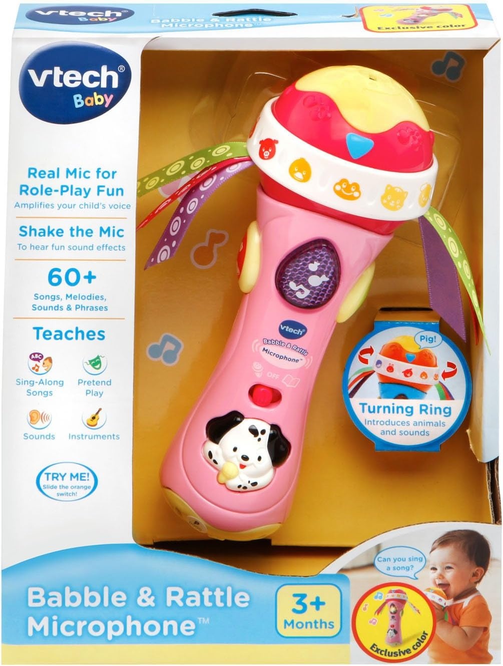 image:imageVTech Baby Babble and Rattle Microphone PinkPink
