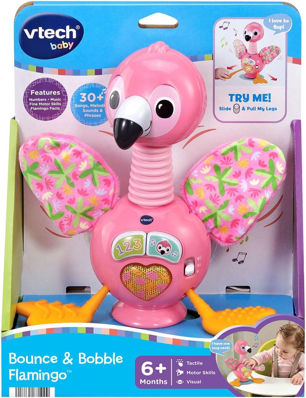 image:imageVTech Baby Bounce and Bobble Flamingo Highchair and Stroller Toy