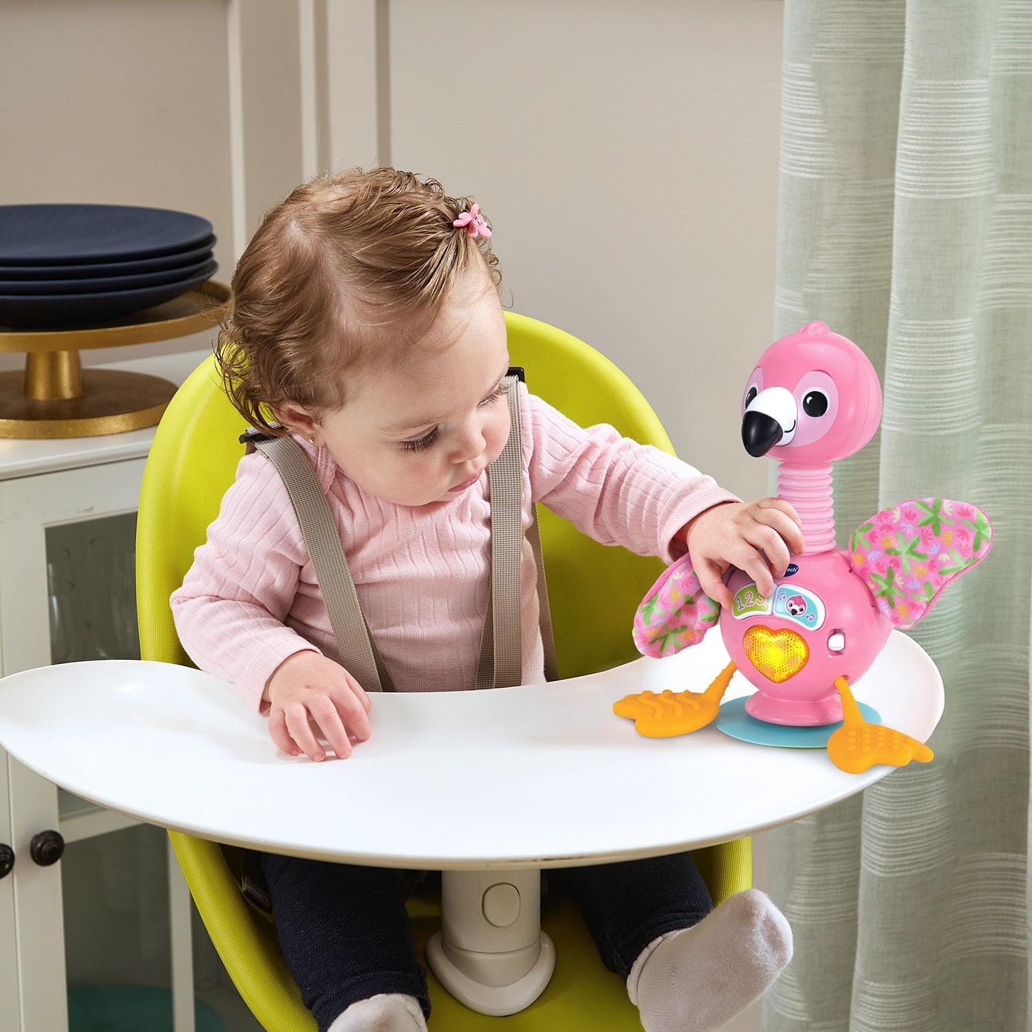 image:imageVTech Baby Bounce and Bobble Flamingo Highchair and Stroller Toy