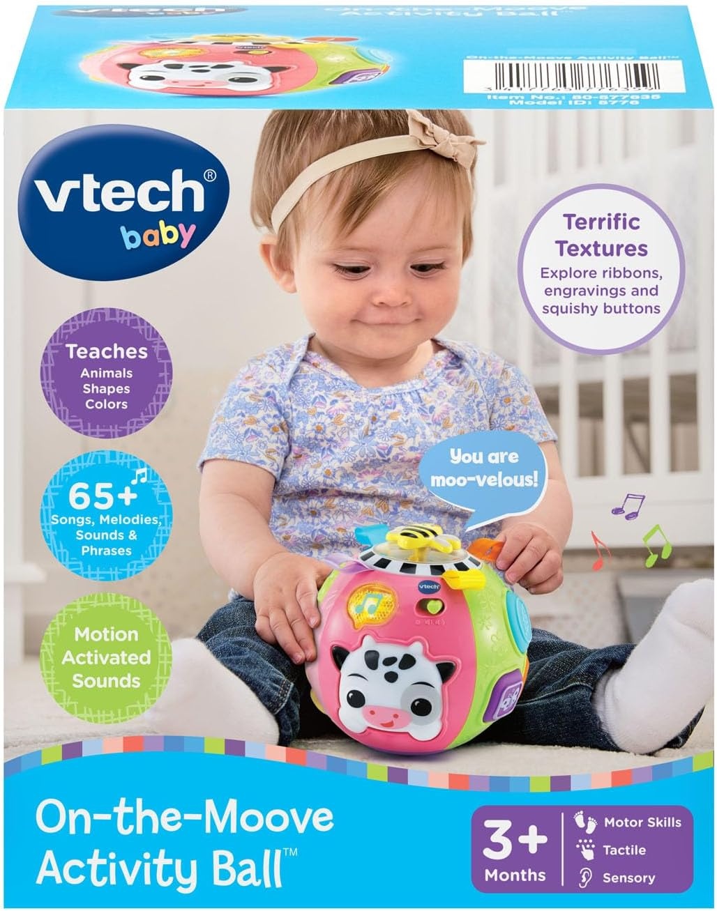 image:imageVTech Baby OntheMoove Activity Ball with Textures PinkPink