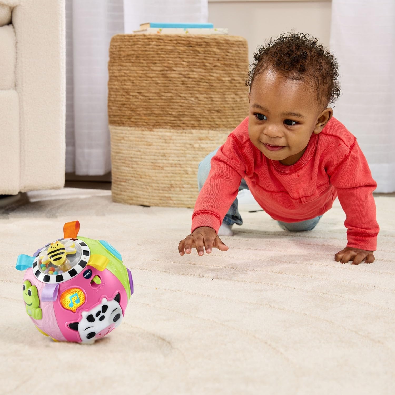 image:imageVTech Baby OntheMoove Activity Ball with Textures PinkPink