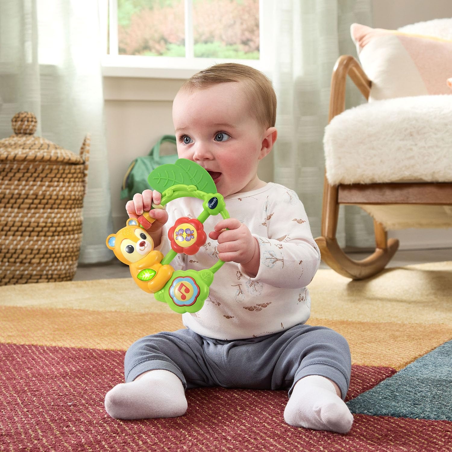 image:imageVTech Baby Shake and Sing Baby Bear Rattle and Teether Toy