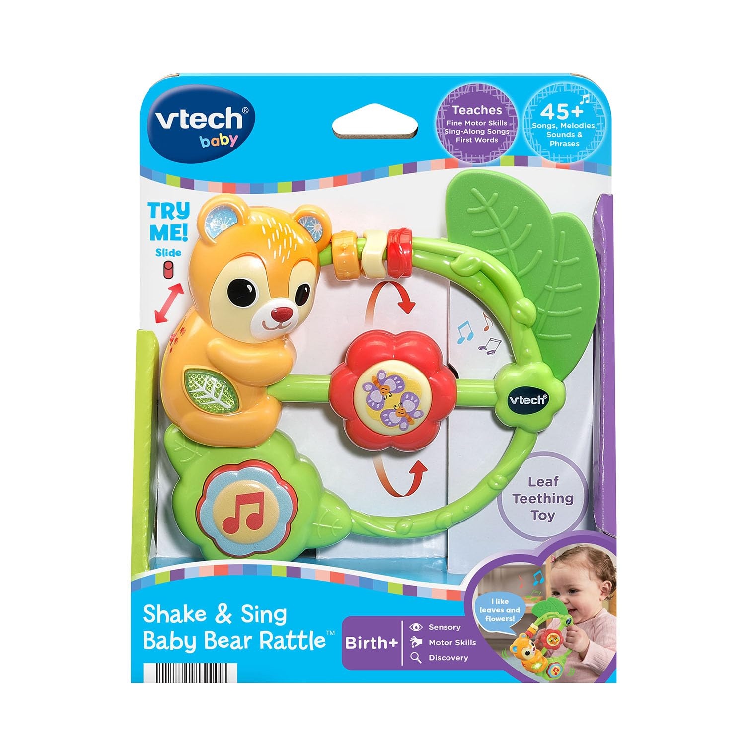 image:imageVTech Baby Shake and Sing Baby Bear Rattle and Teether Toy