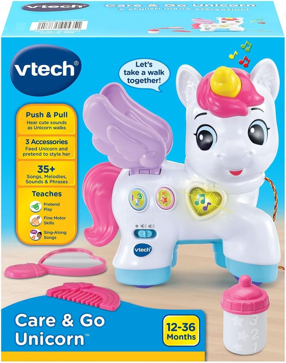 image:imageVTech Care and Go Unicorn Toddler PullAlong Toy