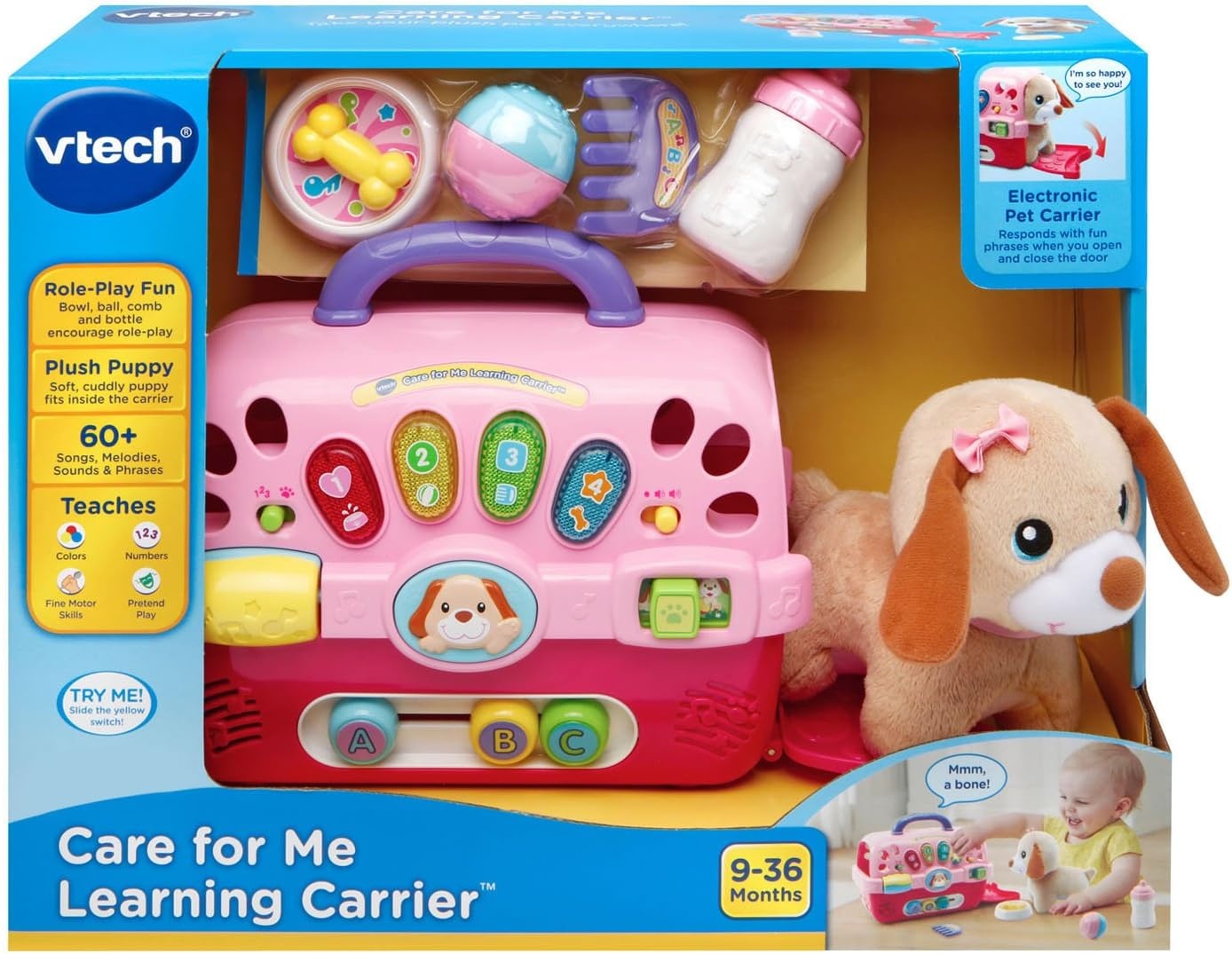 image:imageVTech Care for Me Learning Carrier Toy OrangePink
