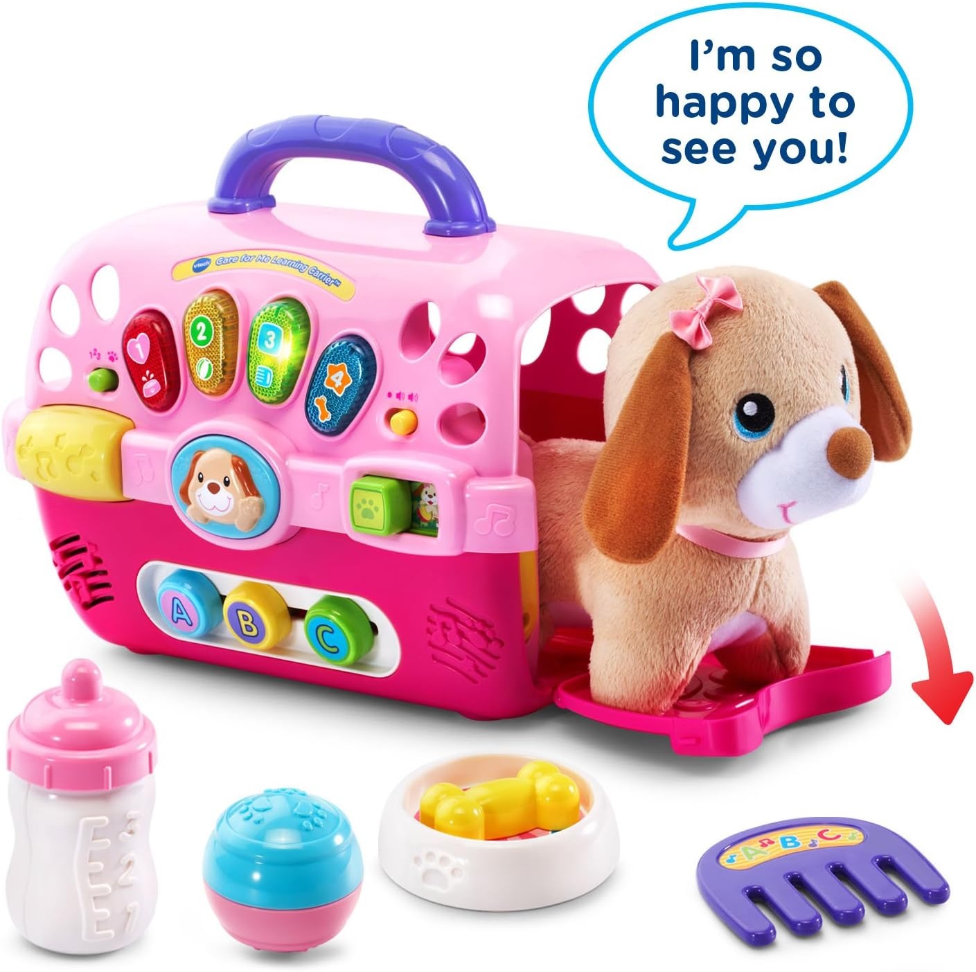 image:imageVTech Care for Me Learning Carrier Toy OrangePink