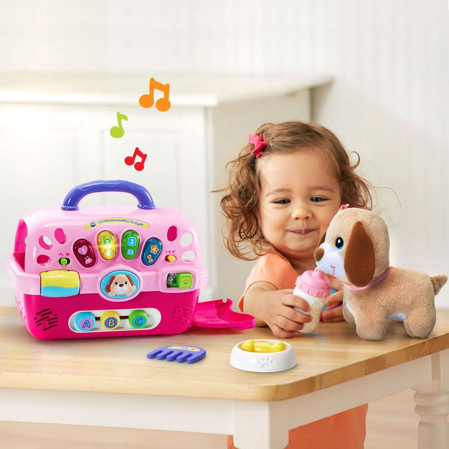 image:imageVTech Care for Me Learning Carrier Toy OrangePink