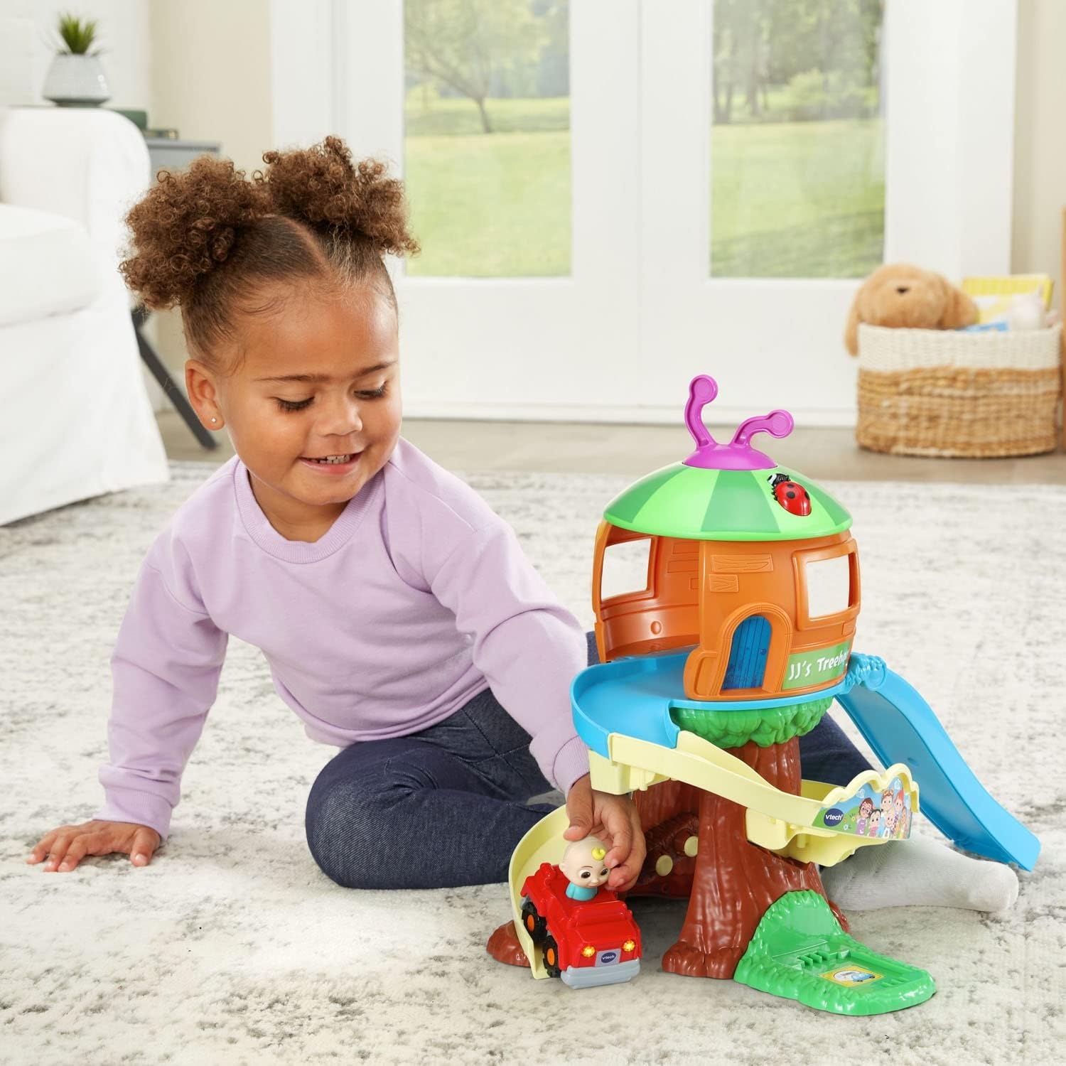 image:imageVTech CoCoMelon Go Go Smart Wheels Treehouse Track Set
