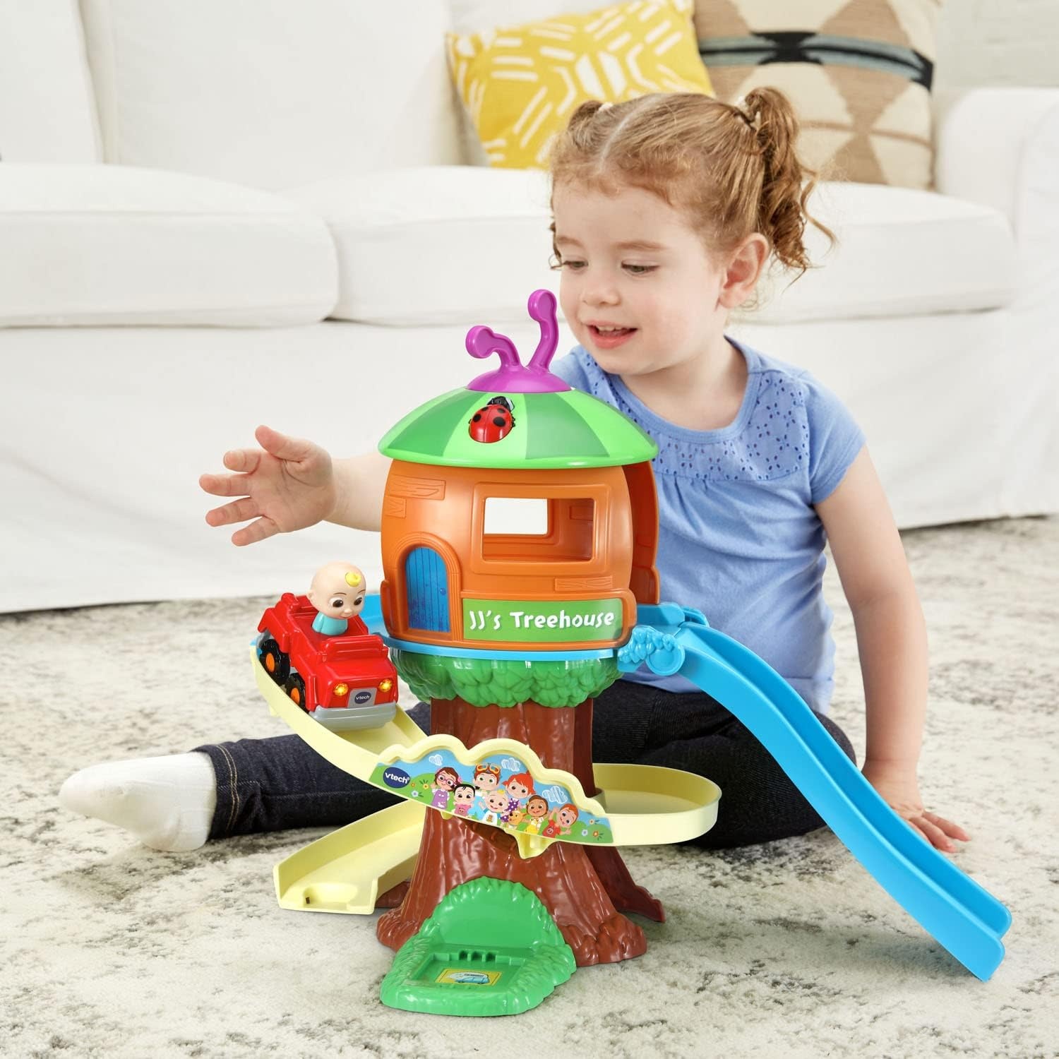 image:imageVTech CoCoMelon Go Go Smart Wheels Treehouse Track Set