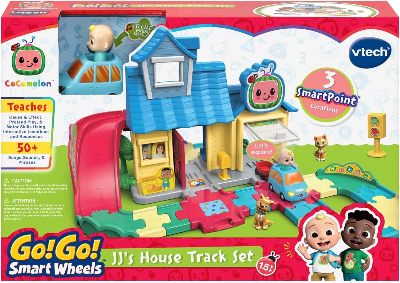 image:imageVTech CoComelon Go Go Smart Wheels JJs House Track Set