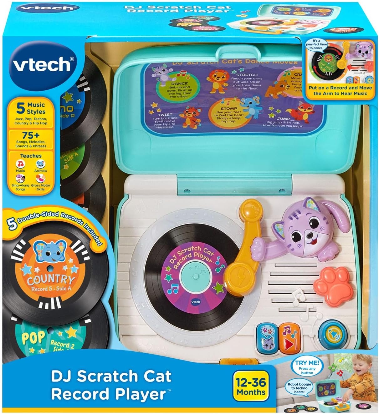 image:imageVTech DJ Scratch Cat Record Player