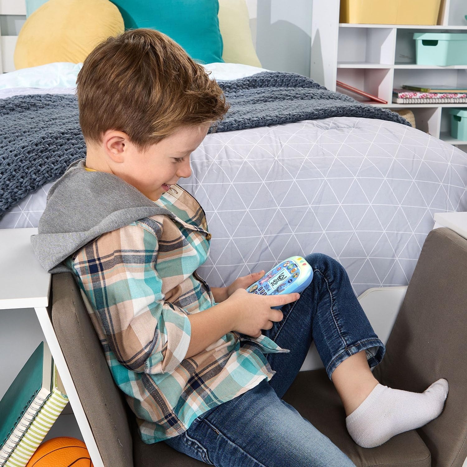 image:imageVTech Disney Stitch Learning Phone with Four Activities
