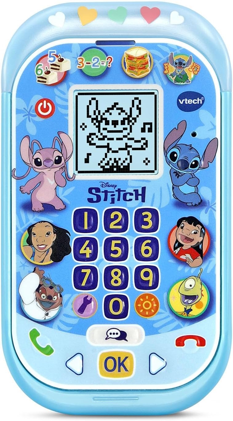 image:imageVTech Disney Stitch Learning Phone with Four Activities