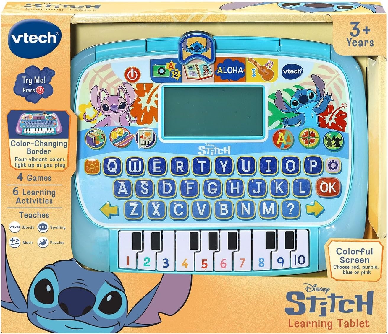 image:imageVTech Disney Stitch Learning Tablet Toy for Age 3 and up