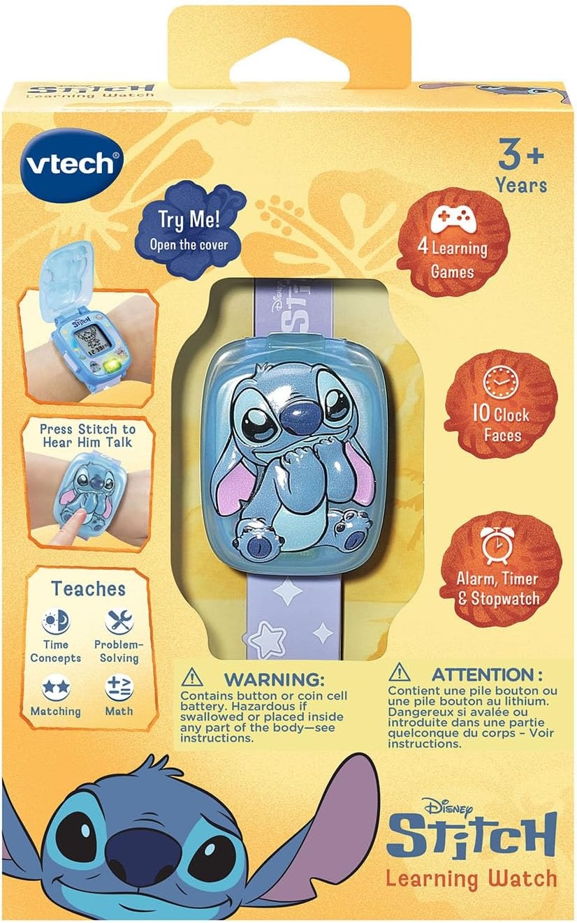 image:imageVTech Disney Stitch Learning Watch with Four Learning Games