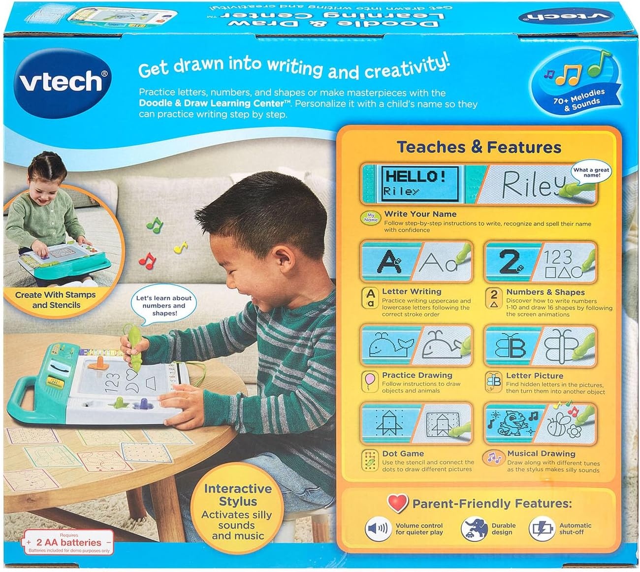 image:imageVTech Doodle and Draw Learning Center with Stencils and Stamps for Kids