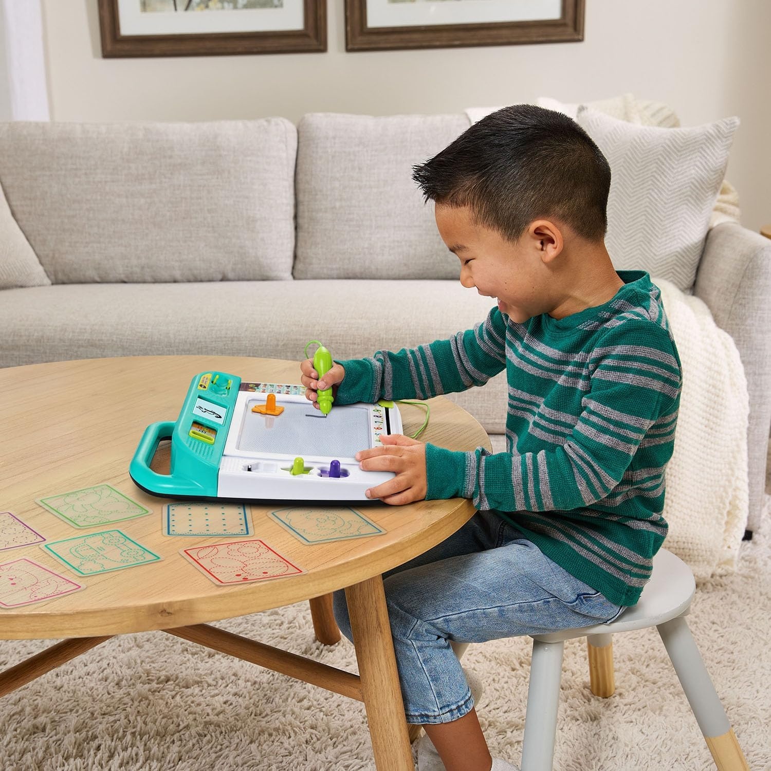 image:imageVTech Doodle and Draw Learning Center with Stencils and Stamps for Kids