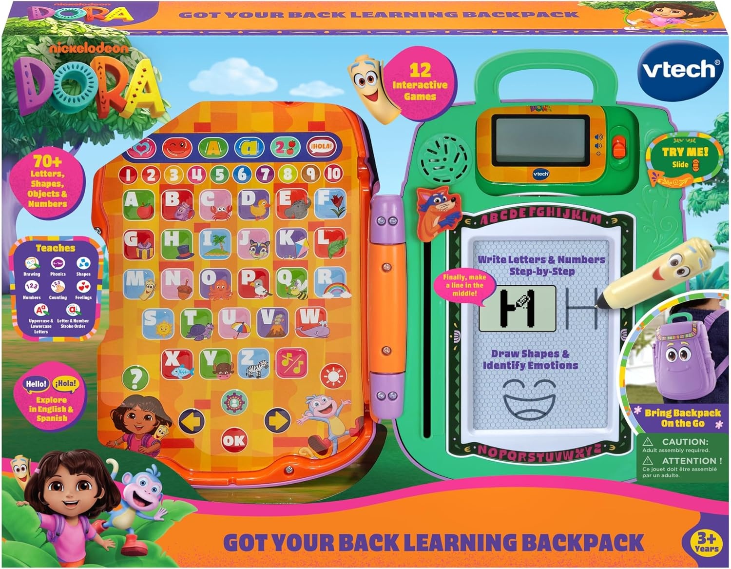 image:imageVTech Dora Got Your Back Learning Backpack Bilingual Toy