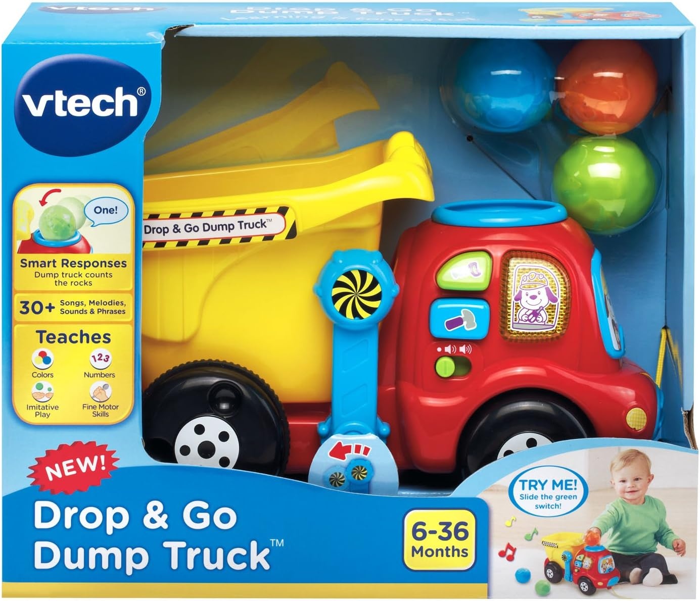 image:imageVTech Drop and Go Dump Truck YellowYellow