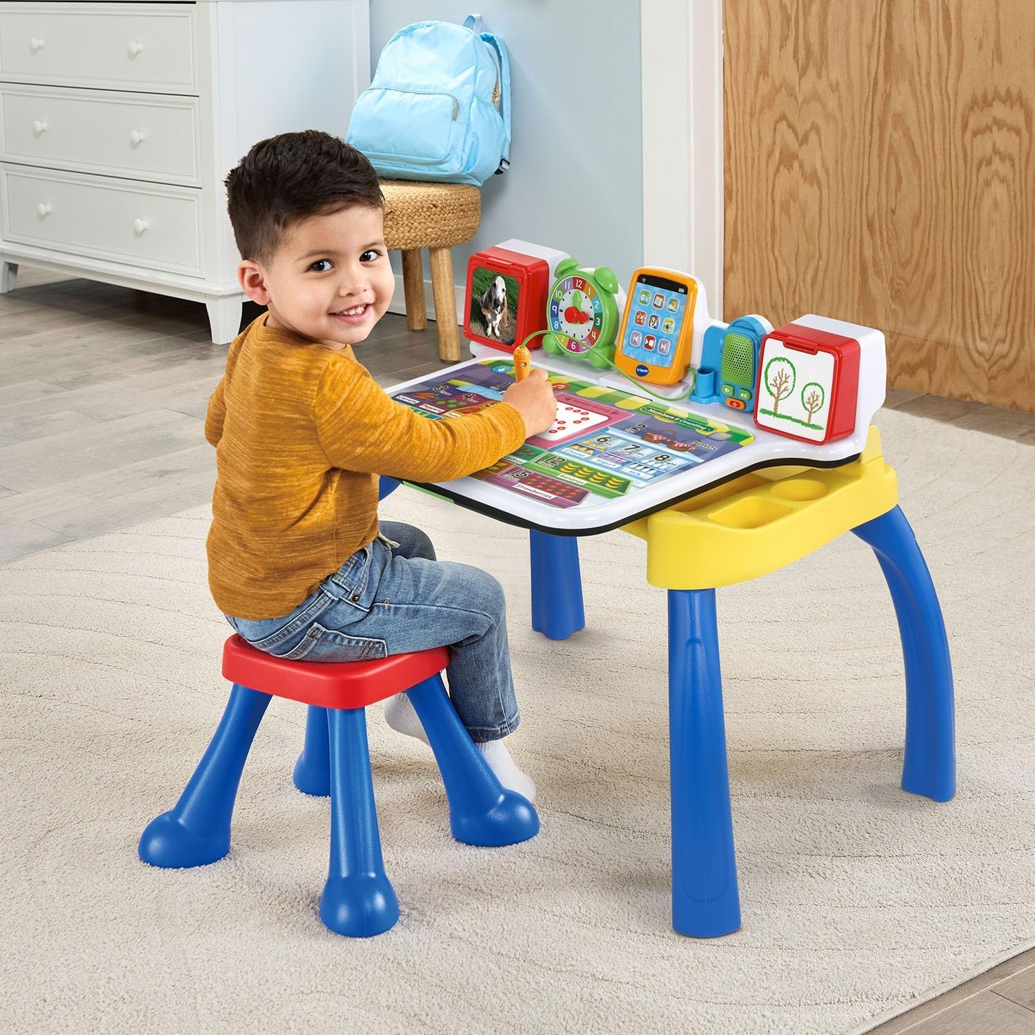 image:imageVTech Explore and Write Deluxe Activity Desk Frustration Free Packaging BlueBlue