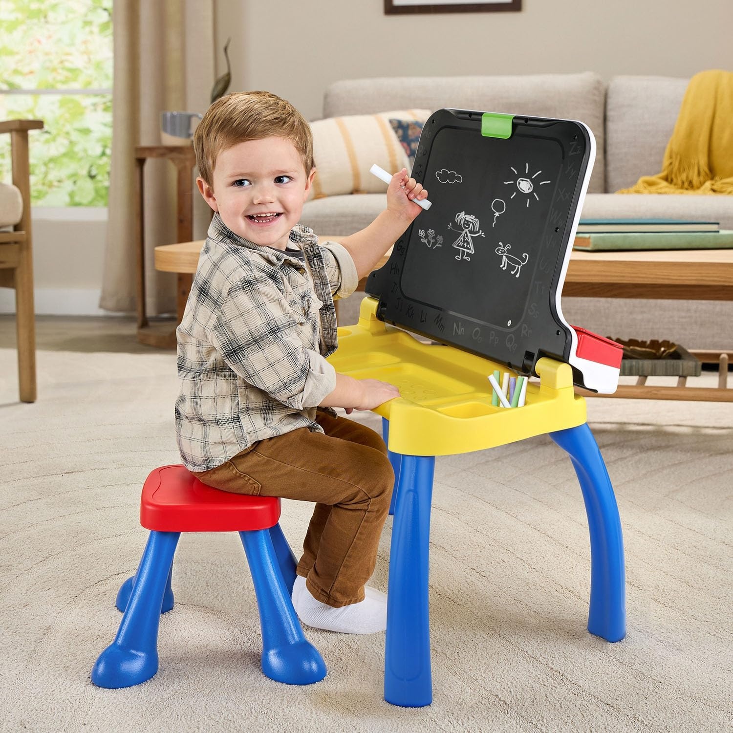 image:imageVTech Explore and Write Deluxe Activity Desk Frustration Free Packaging BlueBlue