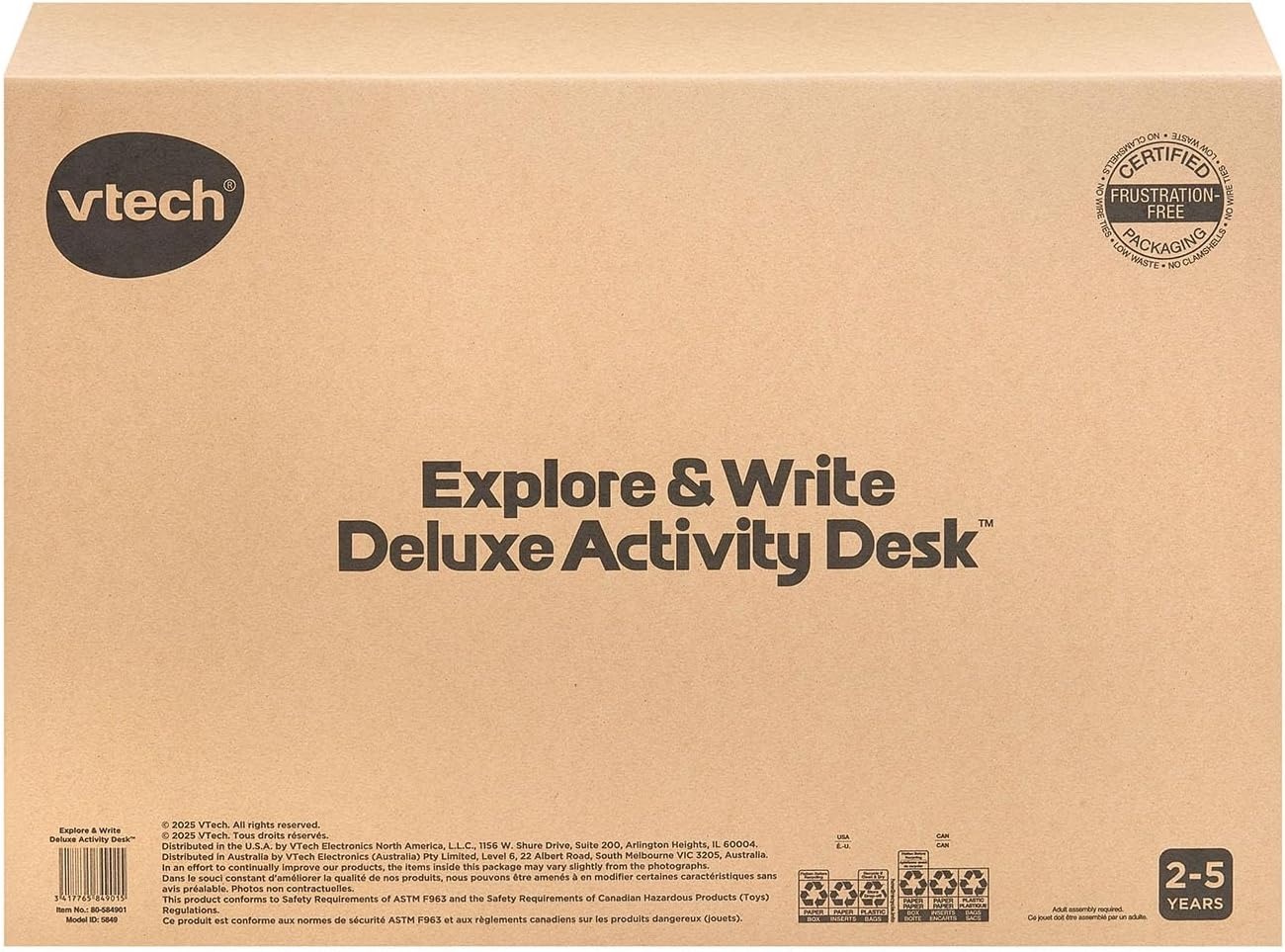 image:imageVTech Explore and Write Deluxe Activity Desk Frustration Free Packaging BlueBlue