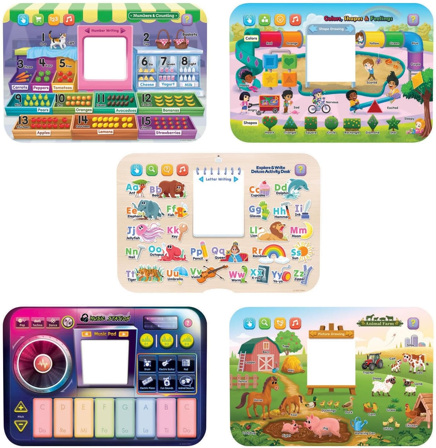 image:imageVTech Explore and Write Deluxe Activity Desk Frustration Free Packaging BlueBlue