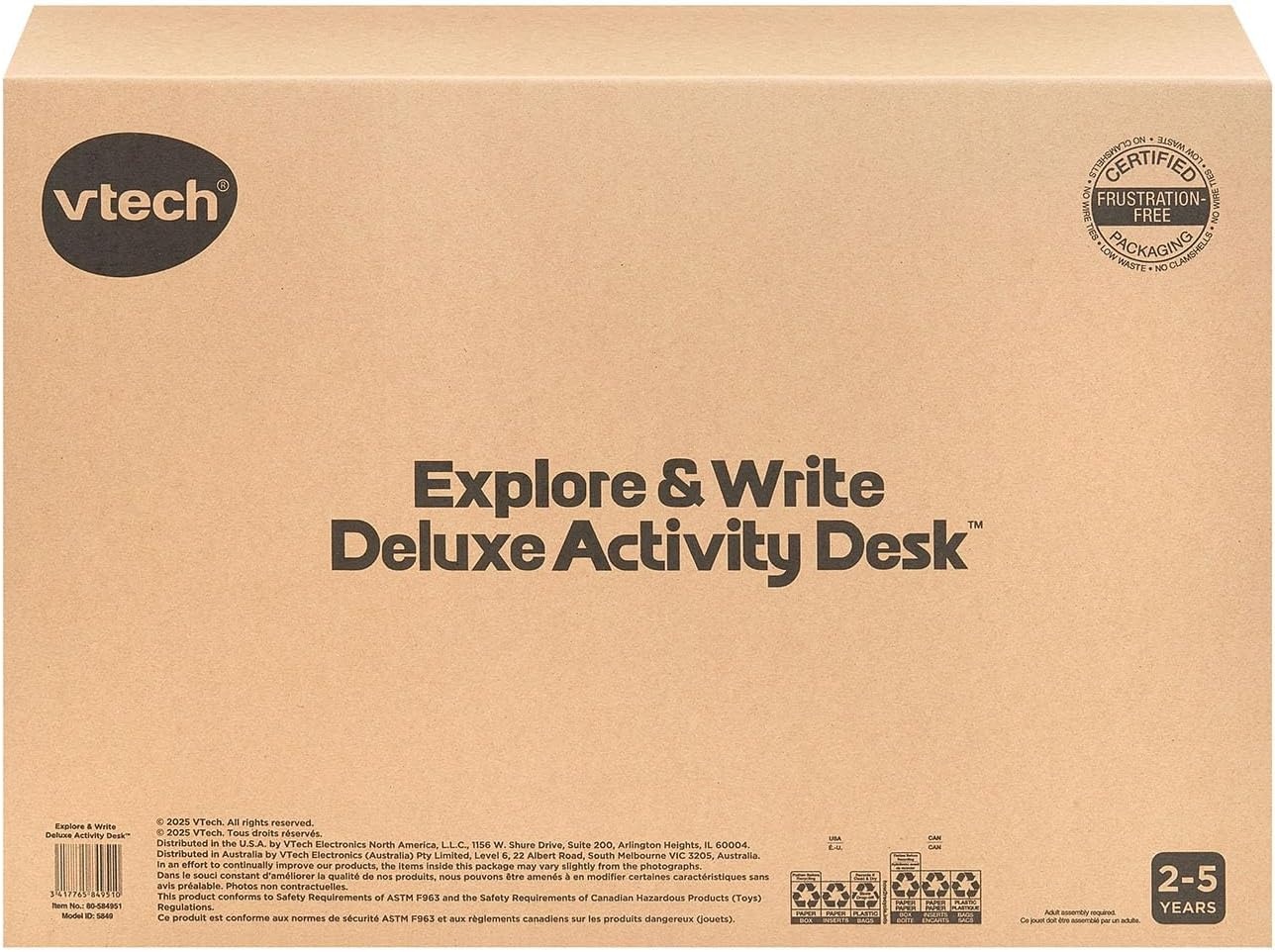 image:imageVTech Explore and Write Deluxe Activity Desk Frustration Free Packaging BluePink