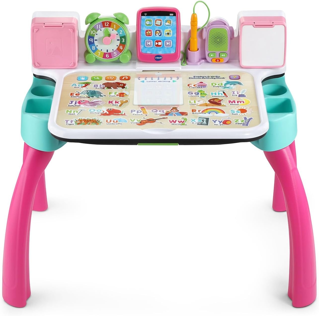image:imageVTech Explore and Write Deluxe Activity Desk Frustration Free Packaging BluePink