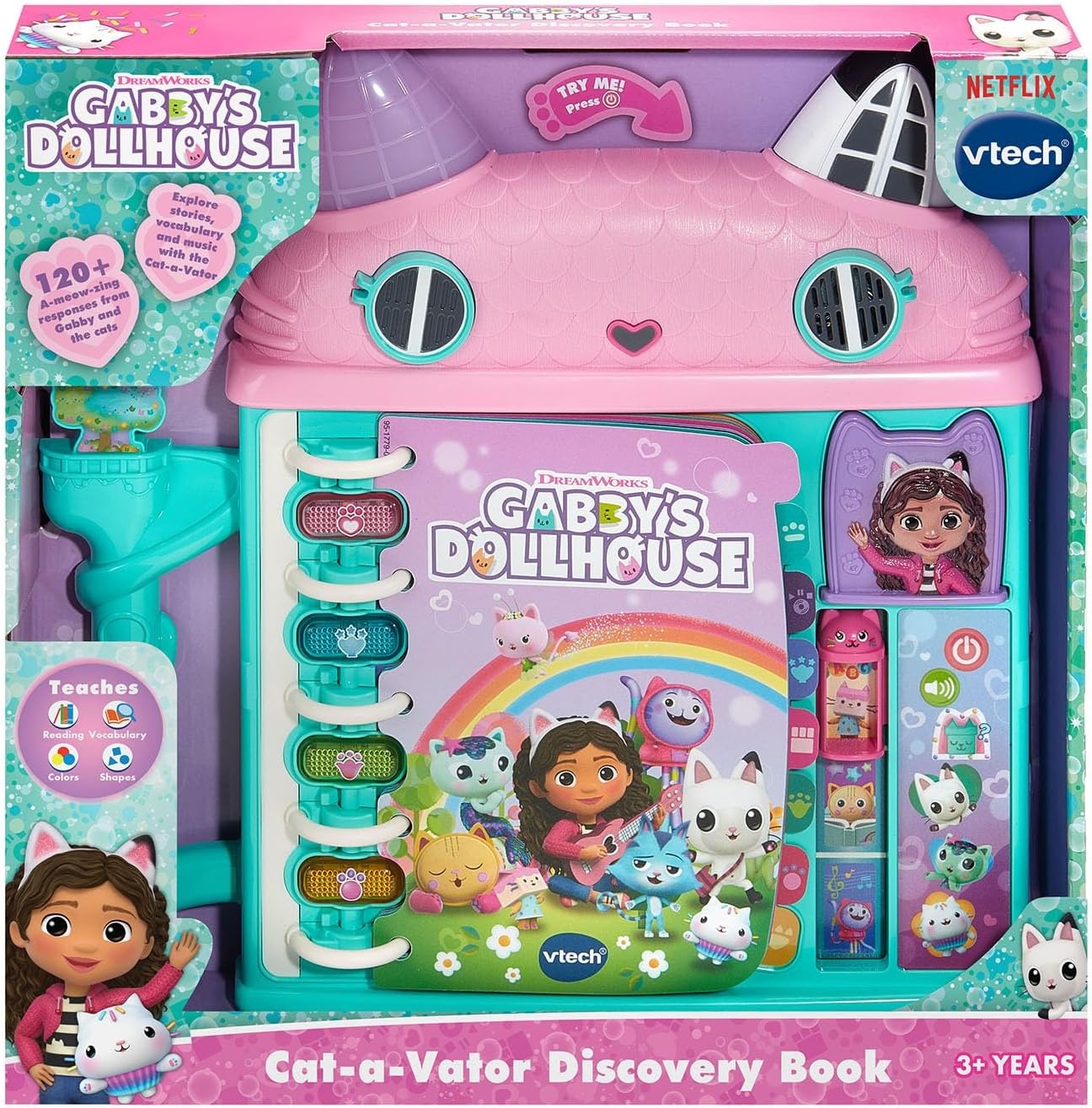 image:imageVTech Gabbys Dollhouse CataVator Discovery Book