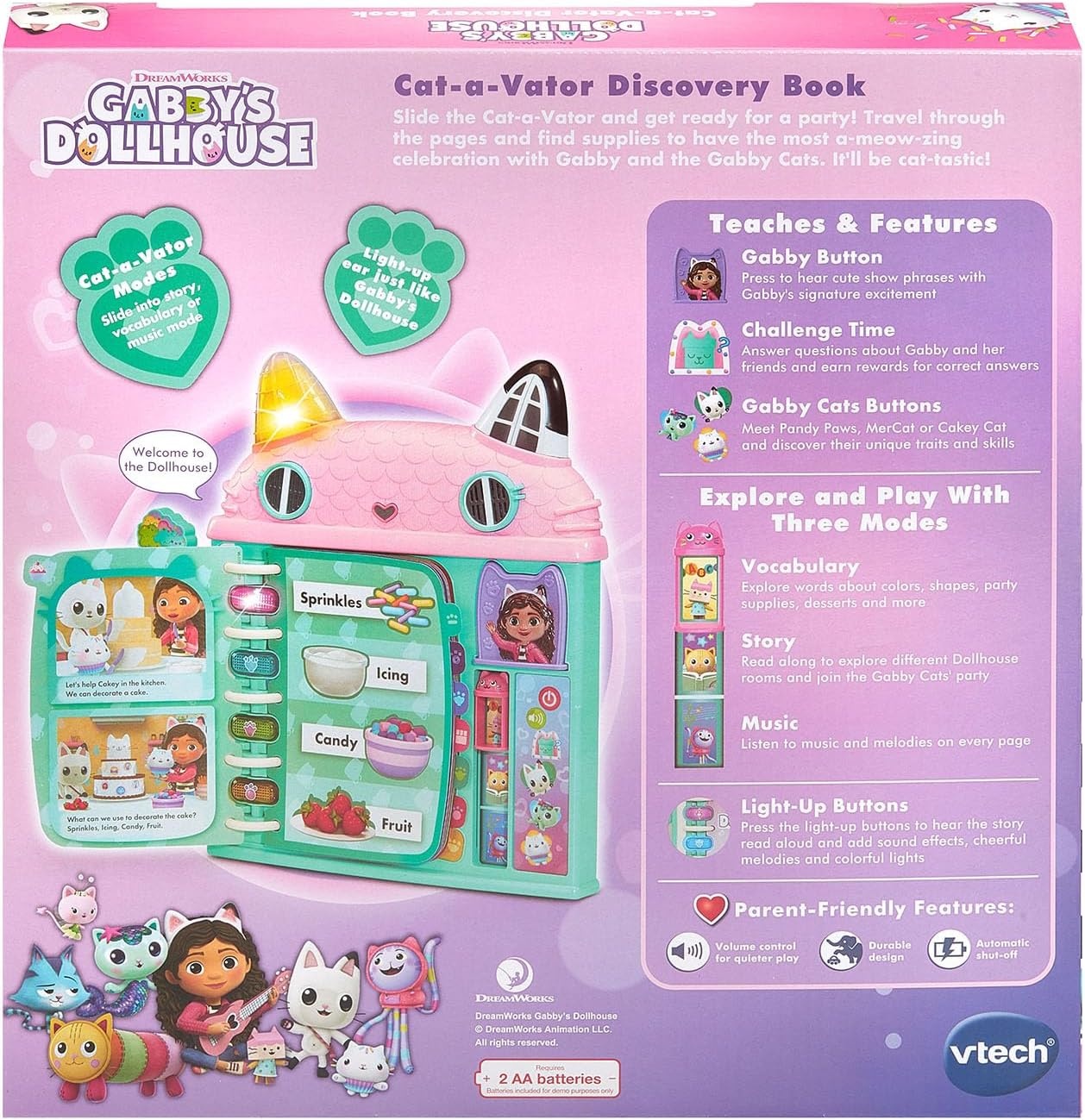 image:imageVTech Gabbys Dollhouse CataVator Discovery Book