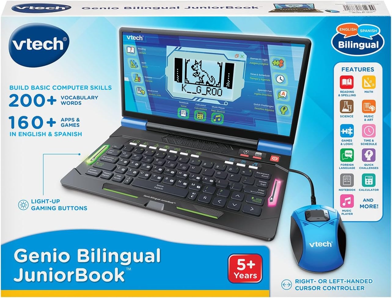 image:imageVTech Genio Bilingual JuniorBook Learning Laptop for Kids