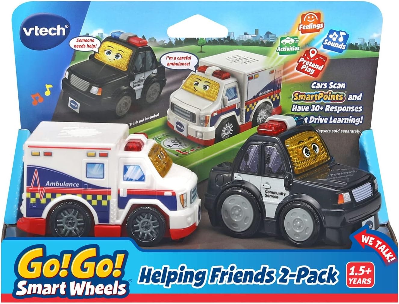 image:imageVTech Go Go Smart Wheels Family Adventure 2PackPolice Car and Ambulance