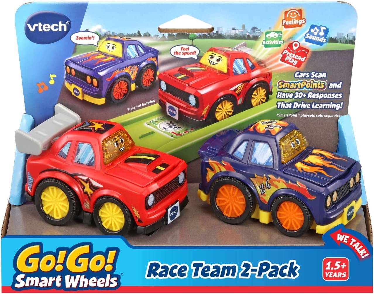 image:imageVTech Go Go Smart Wheels Family Adventure 2PackRevved Up Race Car and Speedy Race Car
