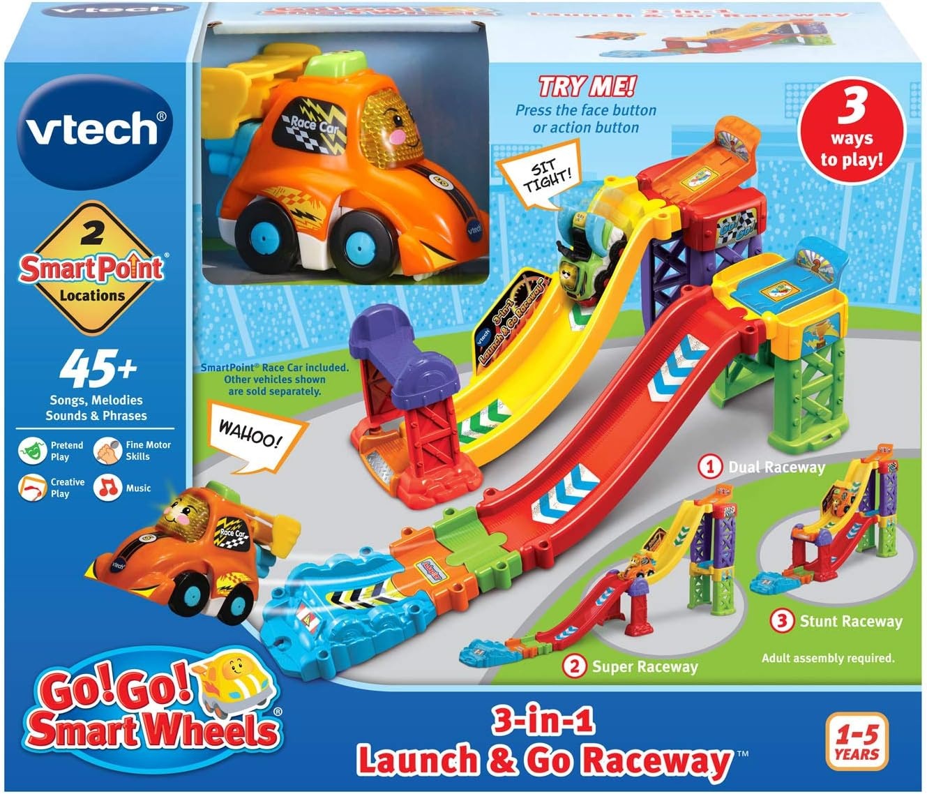 image:imageVTech Go Smart Wheels 3in1 Launch Raceway