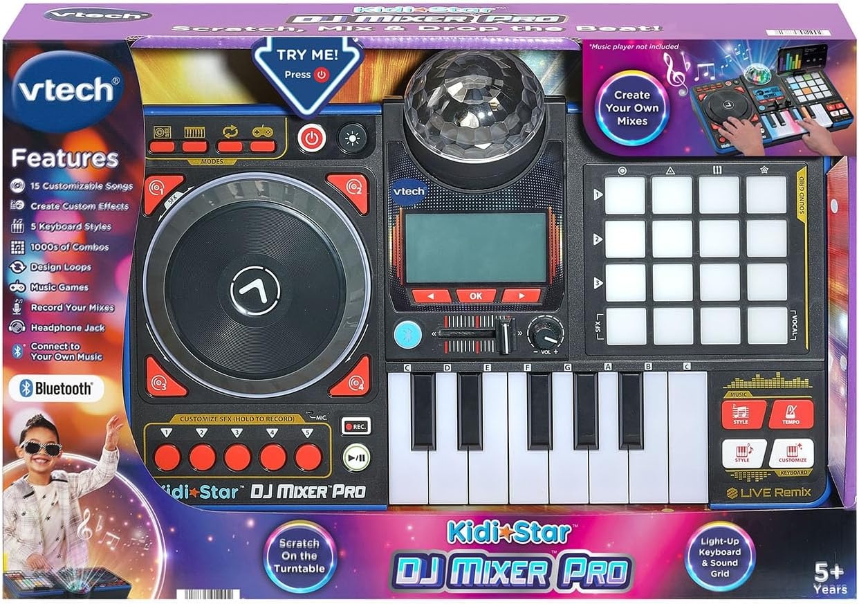 image:imageVTech Kidi Star DJ Mixer Pro BlackBlack