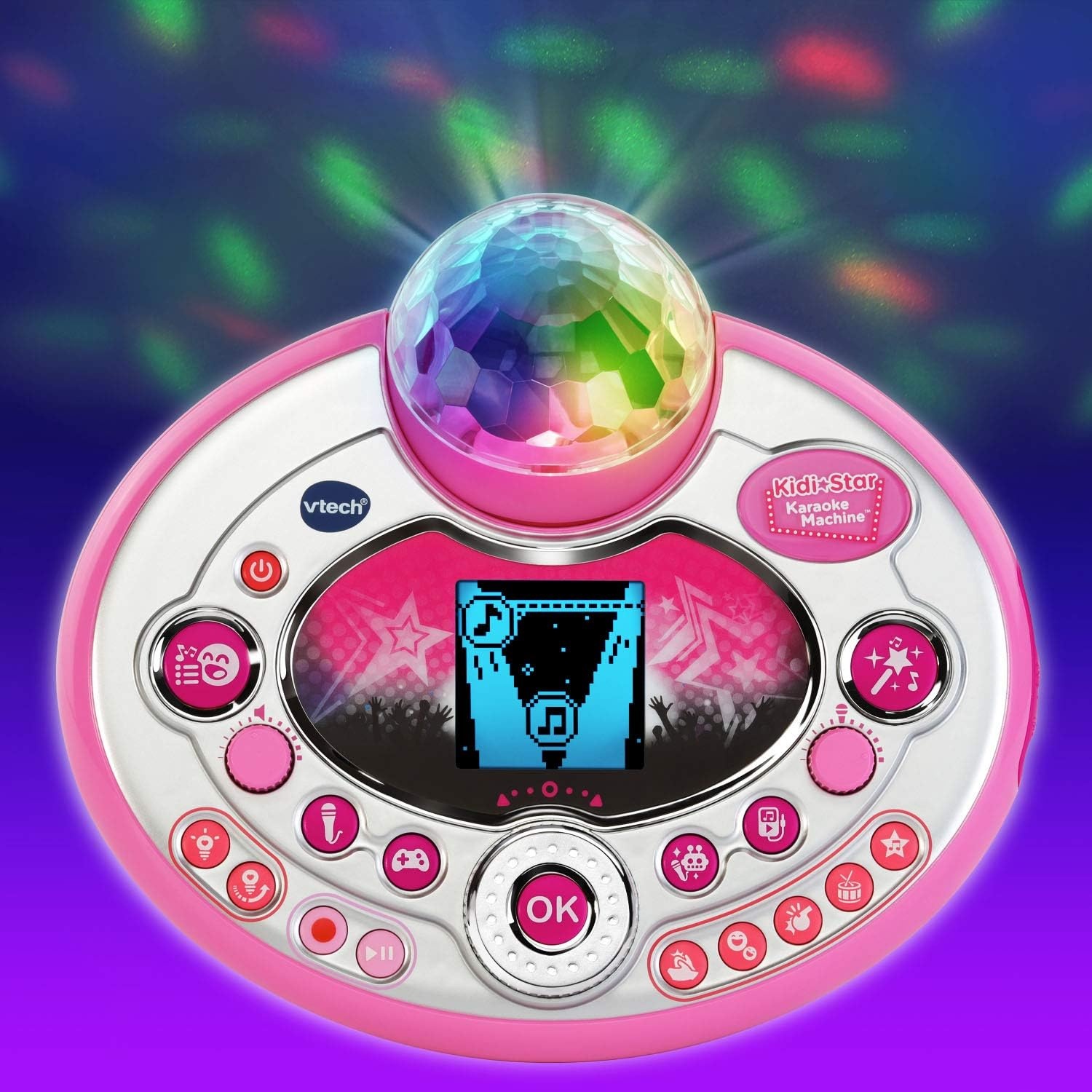 image:imageVTech Kidi Star Karaoke Machine Deluxe 2 Microphones with AC Adapter PinkPink