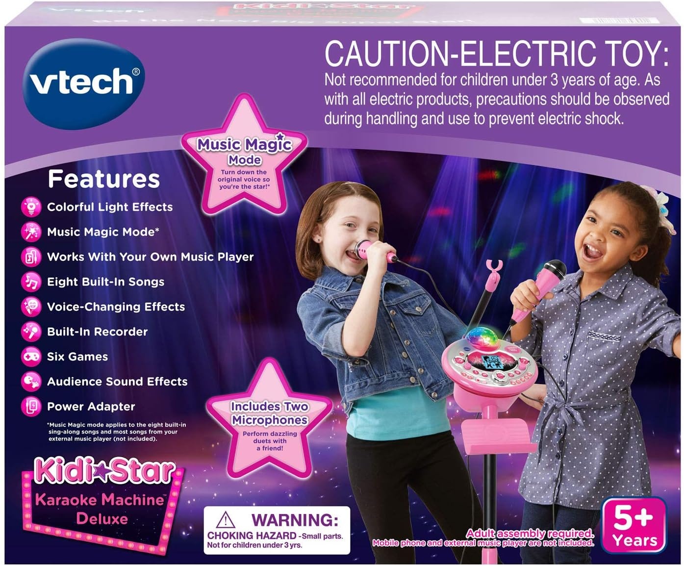 image:imageVTech Kidi Star Karaoke Machine Deluxe 2 Microphones with AC Adapter PinkPink