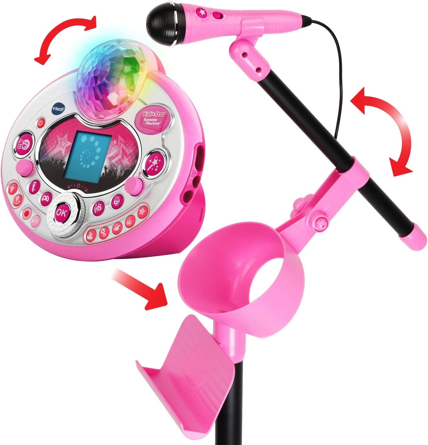 image:imageVTech Kidi Star Karaoke Machine Deluxe 2 Microphones with AC Adapter PinkPink